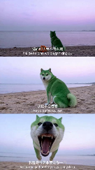 用AI生成的海边氛围三宫格,怎么内容变得越来越抽象了?