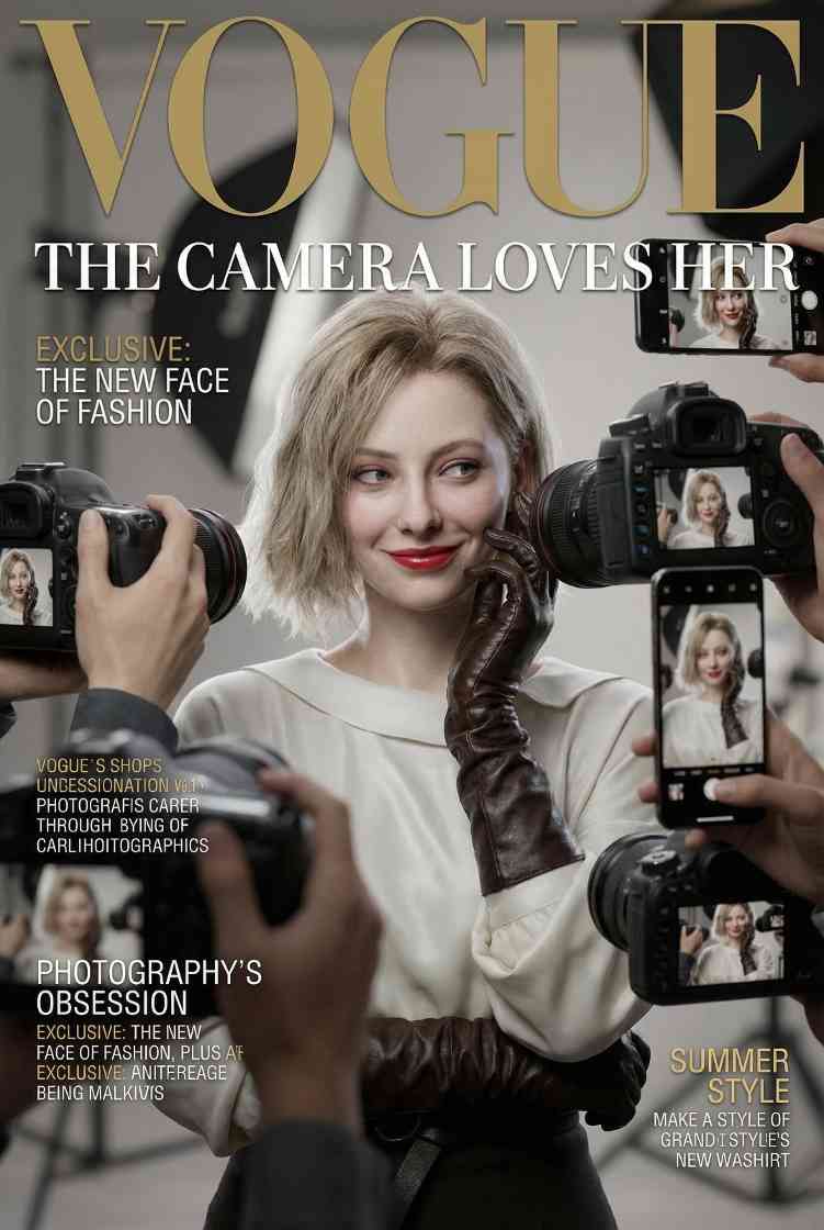 饭制《生化危机9》杂志海报 里昂格蕾丝成明星