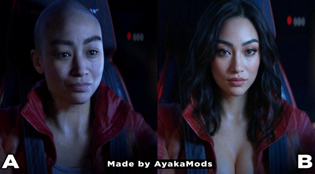 《星际:异端先知》光头女主被网友改成性感美女